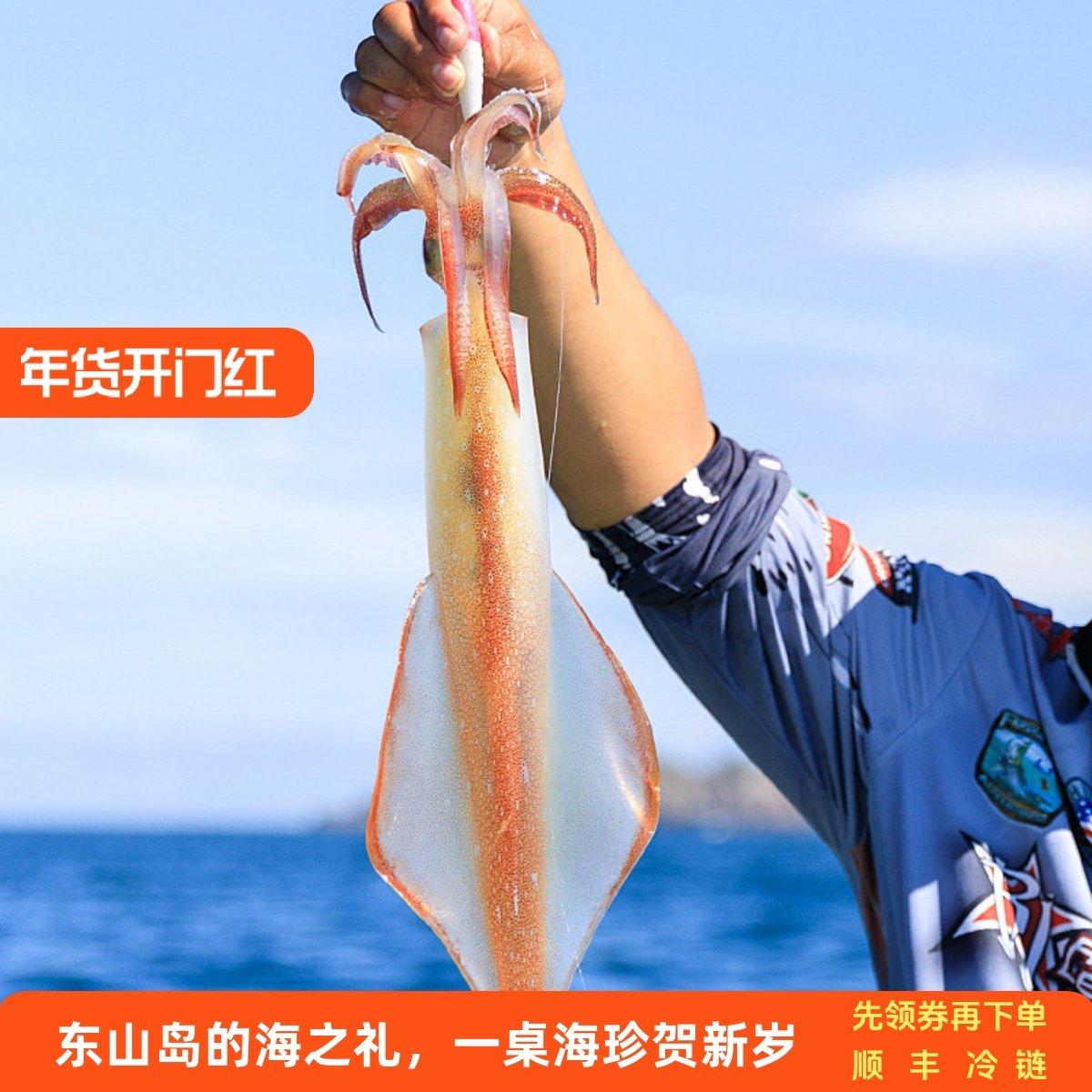 海手钓东山岛大管鱿火剑筒火箭鱿鱼枪乌贼剑先刺身鲜冷冻海兔透抽,水产肉类/新鲜蔬果/熟食,冷冻鱿鱼,淘宝优惠券,粉丝福利购,淘宝优惠卷