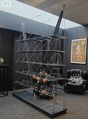 意大利帆船CASSINA VELIERO书架现代轻奢落地置物架家用客厅展示