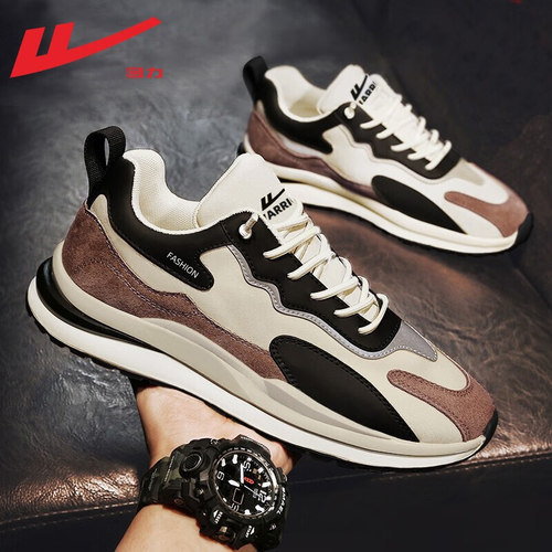 回力官方旗舰店男鞋秋冬皮面鞋子