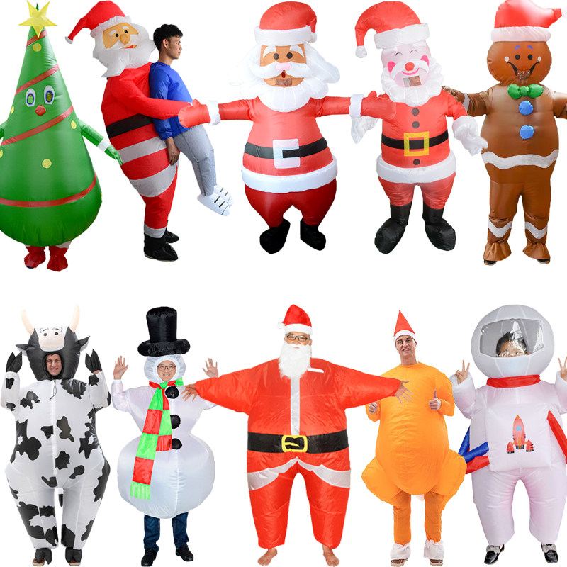 圣诞节圣诞老人火鸡雪人充气服