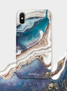 woods原创适用iphone17pro蓝色鎏金16/14PPromax/iPhone15/i12适用于苹果软壳