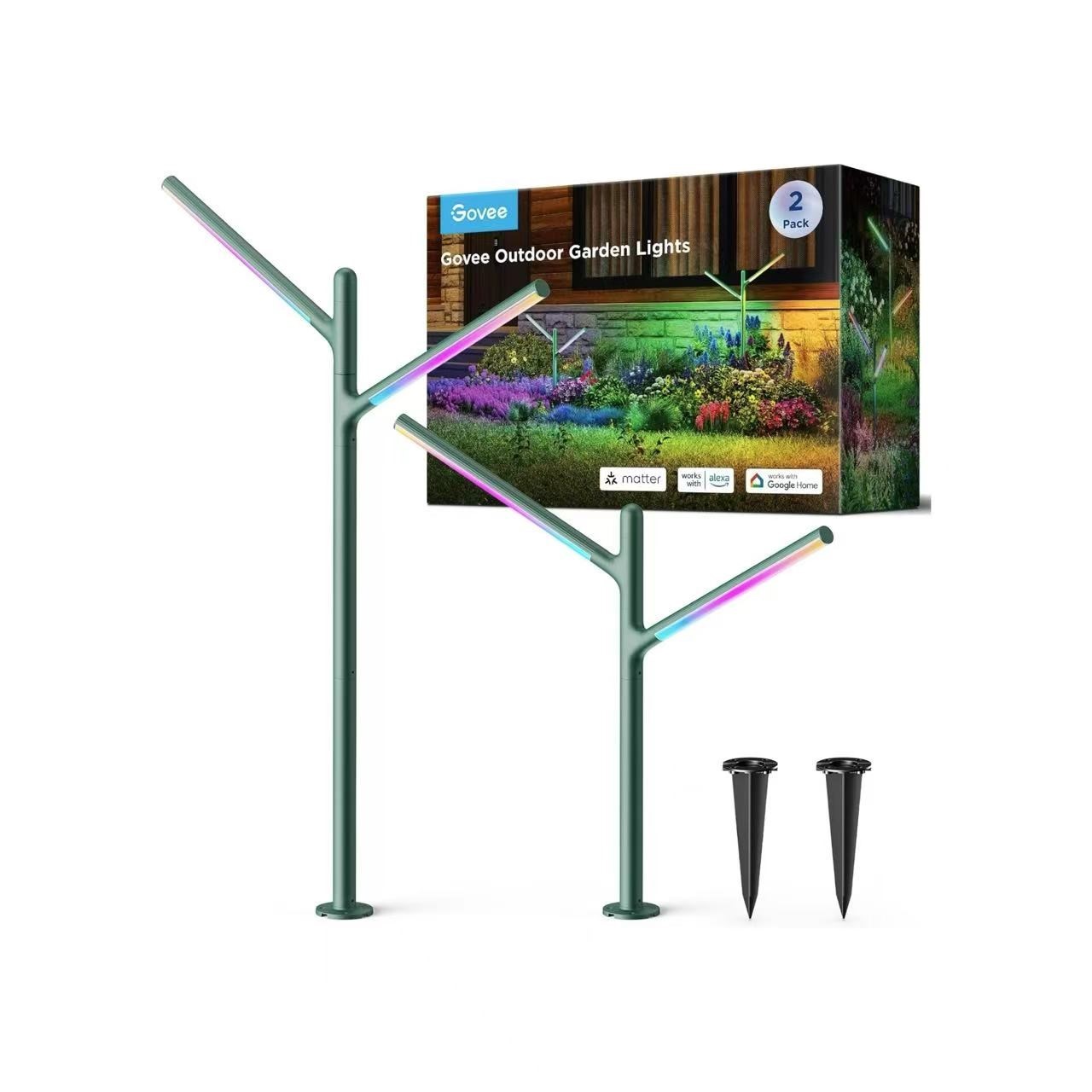 Govee智能彩色调光花园草坪灯庭