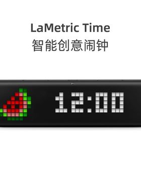 美国智能闹钟led像素显示音箱