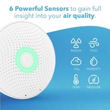 Airthings 2930 Wave Plus Intelligent 氡 и монитор качества воздуха.