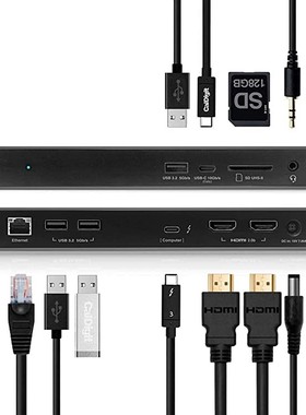 CalDigit  10个端口  高达94W充电 Thunderbolt 4扩展坞.
