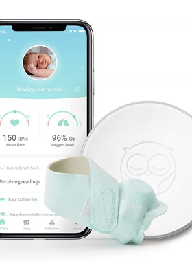Owlet Sock 智能婴儿 袜子 实时监控 心率 饮食 睡眠 Dream Sock