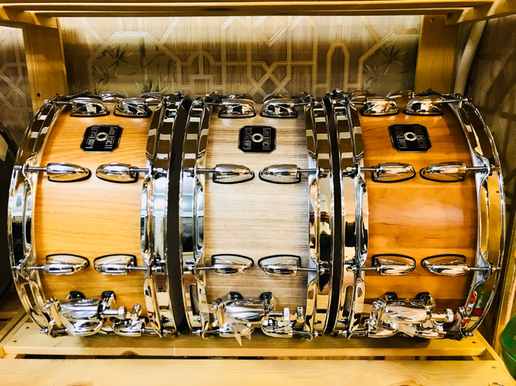 gretsch steve 实木拼接全新 1465 原木色军鼓