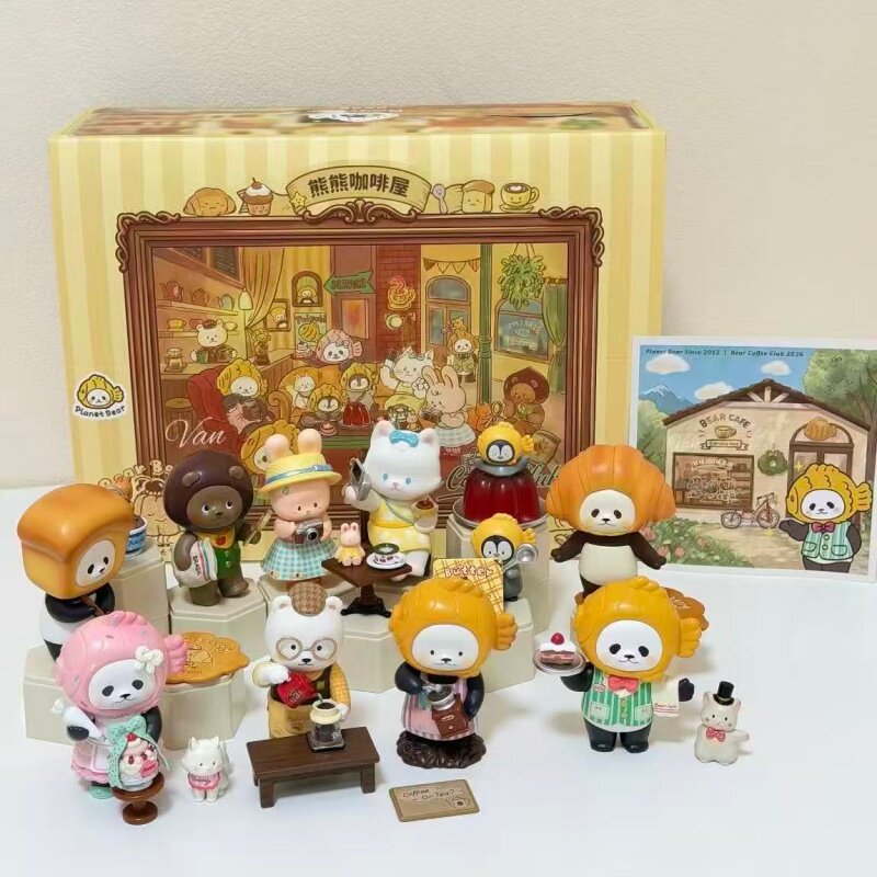 正品TOPTOY熊熊咖啡屋系列盲盒摆手办桌面摆件可爱生日礼物