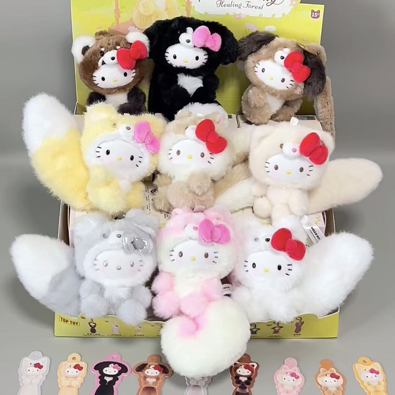 正版TOPTOYHello Kitty治愈森林系列毛绒挂饰盲盒凯蒂猫周边礼物图片