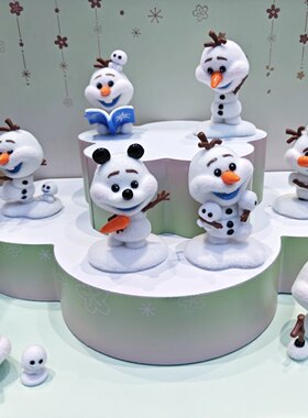 正版TOPTOY迪士尼冰雪奇缘顽皮雪宝系列手办盲盒摆件可爱礼物