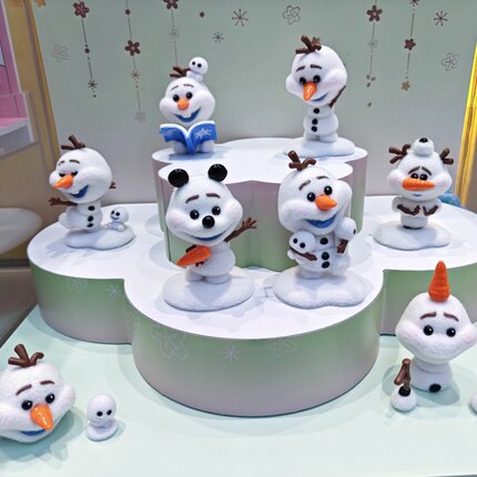 正版TOPTOY迪士尼冰雪奇缘顽皮雪宝系列手办盲盒摆件可爱礼物