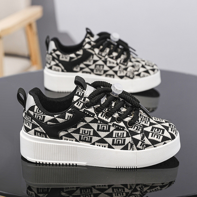 2026新款春夏小码女鞋313233单鞋内增高小个子帆布鞋厚底板鞋34码