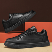 大码 防滑板鞋 女鞋 情侣鞋 41一43脚胖宽肥新款 42运动黑色单鞋 45夏季