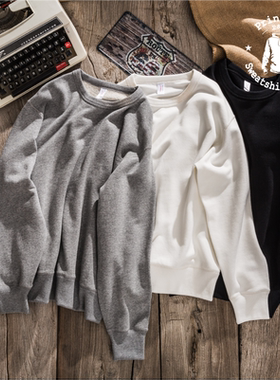 PrintAce  咔叽复古全棉超重磅四本针斜纹滚领长袖圆领卫清仓6254