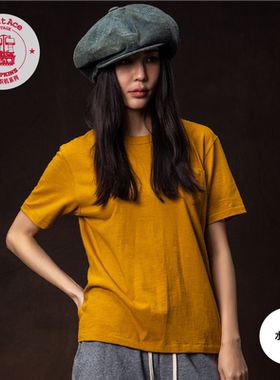 PrintAce 春夏咔叽复古老织机桶织全棉竹节滚领带口袋短袖6249