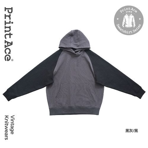 12.7 OZ插肩袖带帽套头卫衣6397