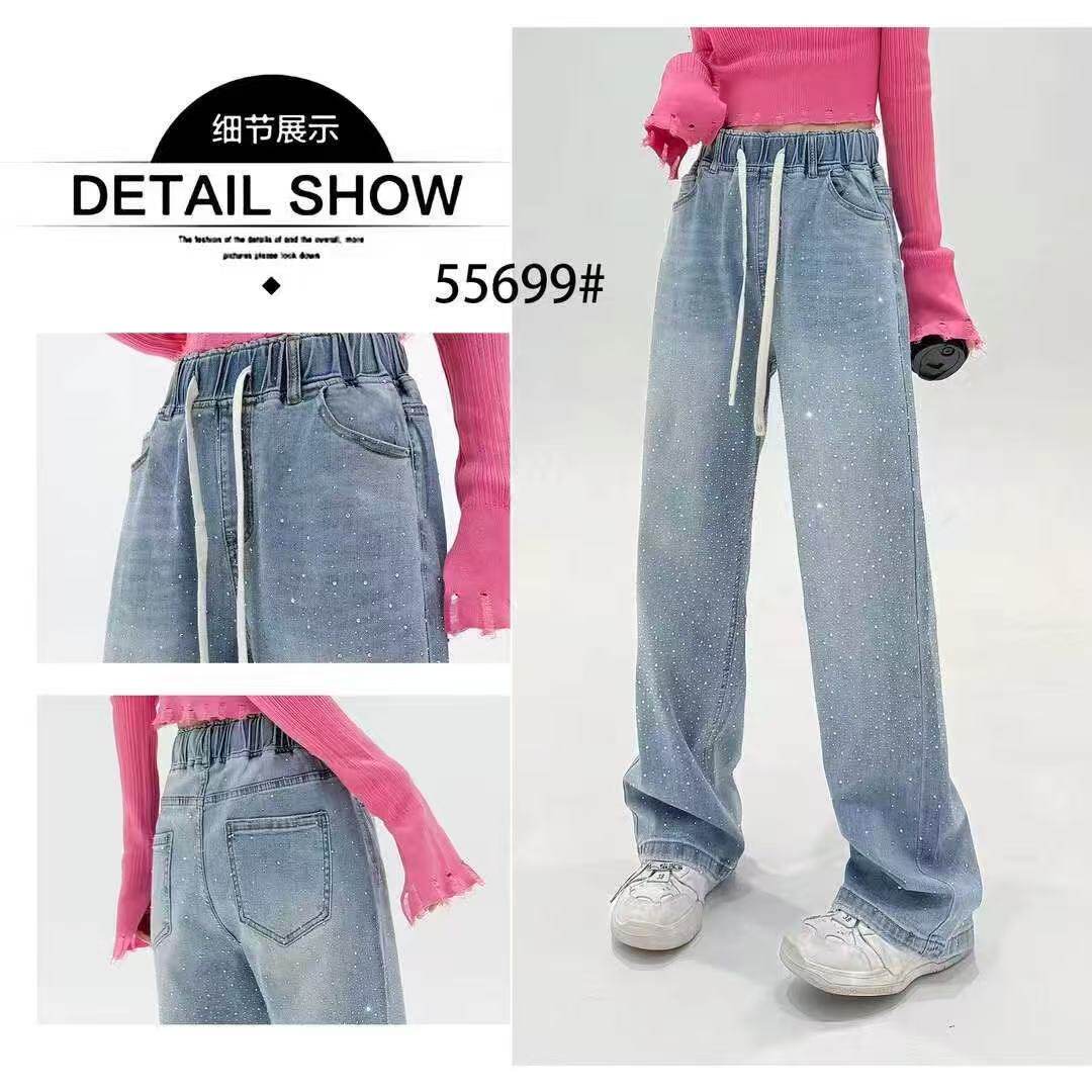 露迪安琪55699窄版直筒牛仔裤大码女装2026春装新品