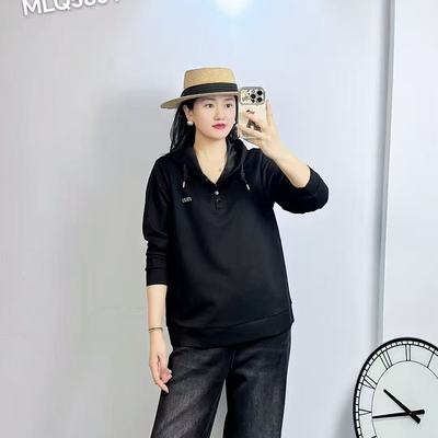 2025秋装新品加肥加大女士卫衣