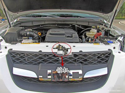 江铃驭胜n350s350域虎机盖锁