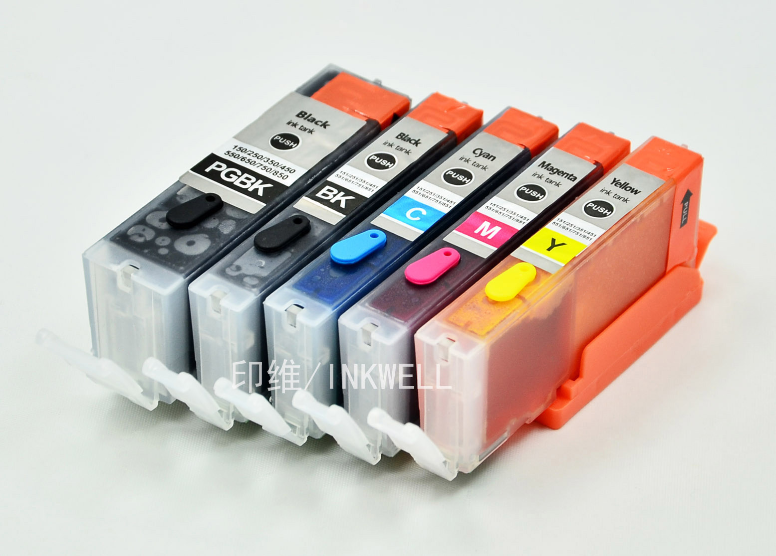 佳能IP7280墨盒可加墨 850 851 IX6780 IX6880 MG5580 MG5680 MG6680 MX728 MX928 打印机可填充连供墨盒