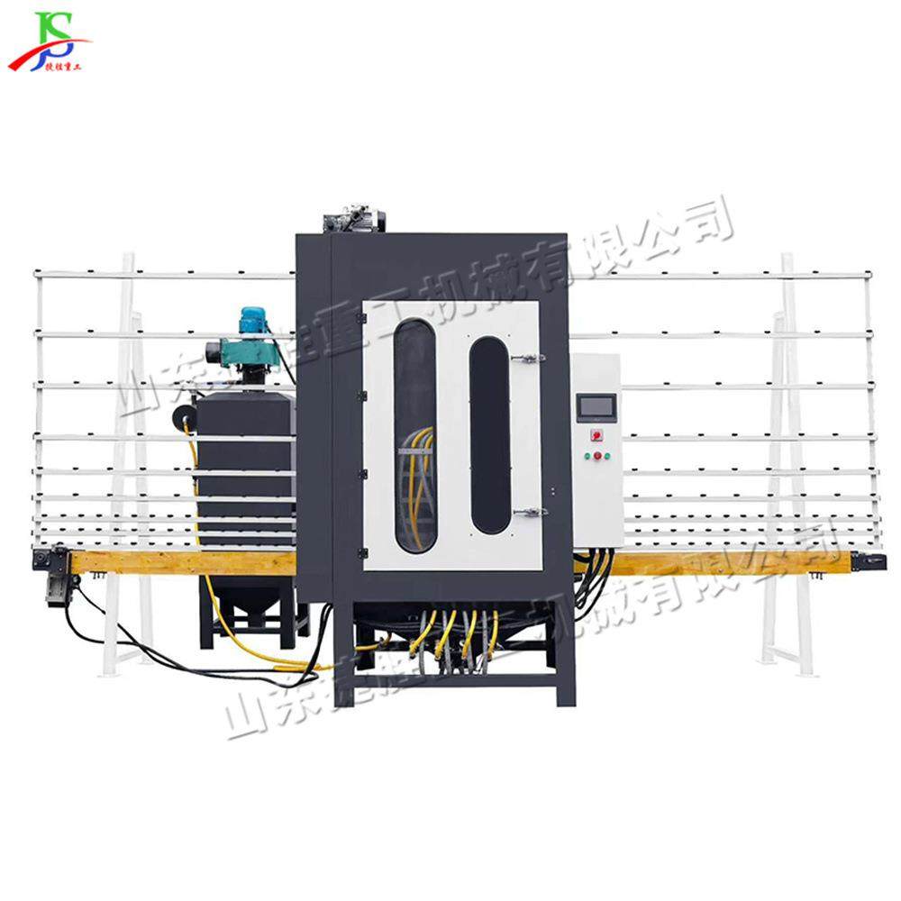 立式浴室镜喷砂除锈机 同步带传动玻璃打沙机 全自动玻璃喷砂机