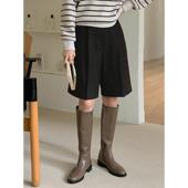 五分裤 休闲短裤 女秋冬2025新款 气质通勤简约百搭小个子直筒阔腿裤