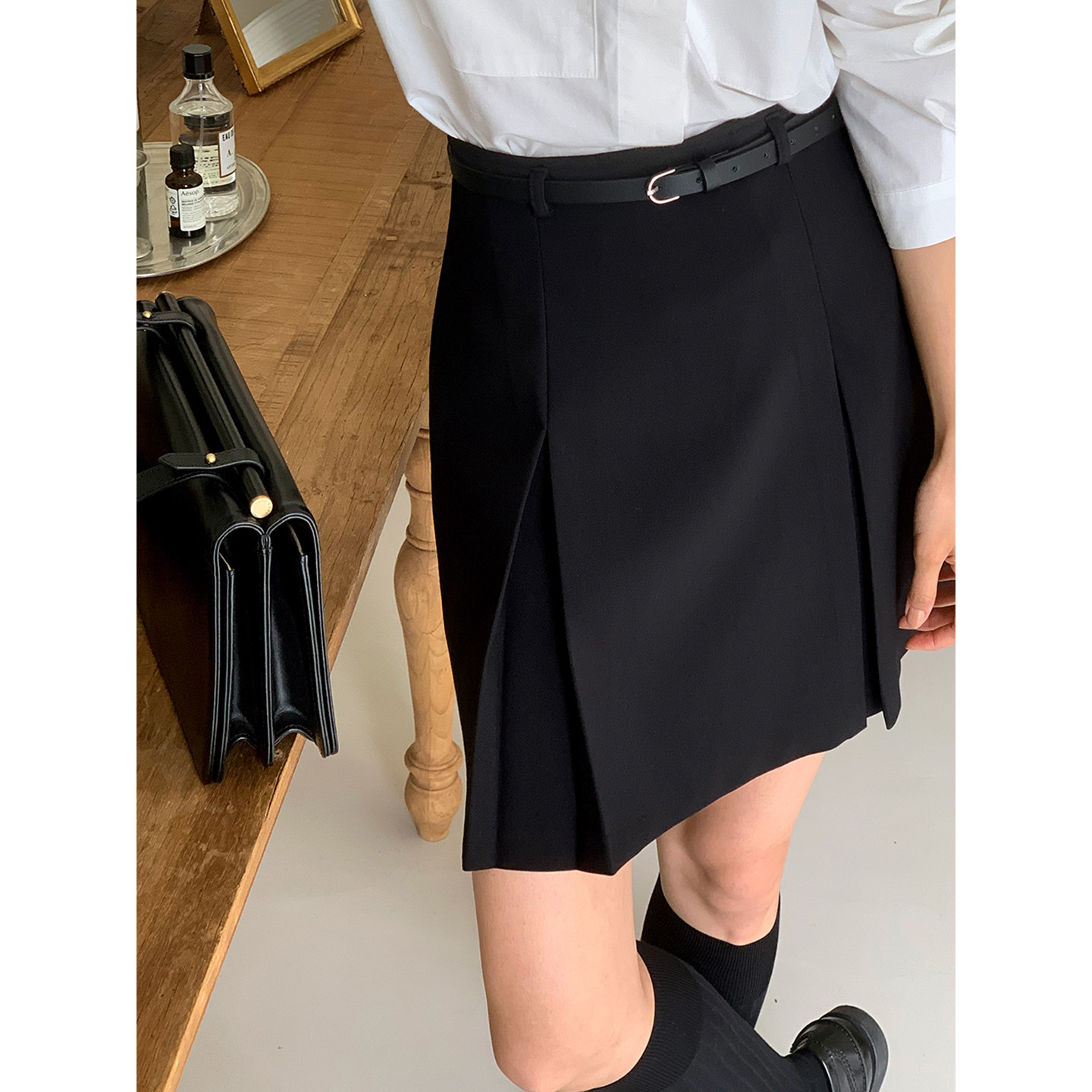西装裙女半身裙气质通勤A字短裙