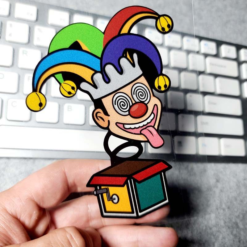 反派小丑joker马戏团贴画电动摩托贴画车门动漫定制车身汽车贴纸