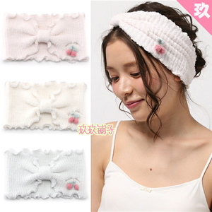 软绵绵日系洗脸发带女士可爱束发带月子防风发饰发箍