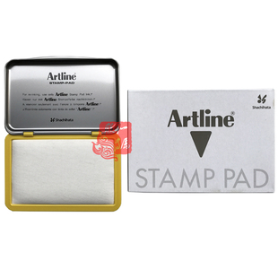 日本旗牌EHJU-3空白大印台1号无印油无颜色印泥盒打印台67*109MM