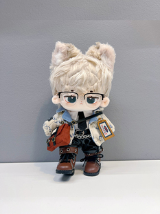 20cm娃衣棉花娃娃衣服范特西套装时尚酷帅无属性公仔玩偶换装包邮