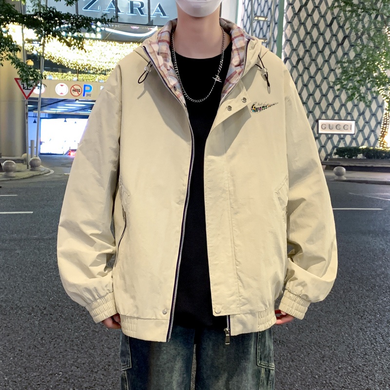 耐克顿男士秋冬季青少年时尚运动休闲户外夹克宽松大码连帽外套
