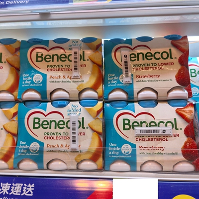 瑞士benecol倍乐醇草莓乳酪饮品