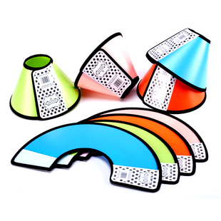 宠物加厚头套糖果色彩色伊丽莎白圈猫狗头罩防舔医疗手术美容防护