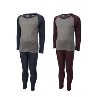 N242挪威高端 U天丝美莉诺羊毛混纺男童大童秋冬打底衫打底裤保暖