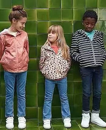 N077 윈드 브레이커 필수 수입 수출 프랑스 싱글 소녀 소년 봄 가을 의류 비바람에 견디는