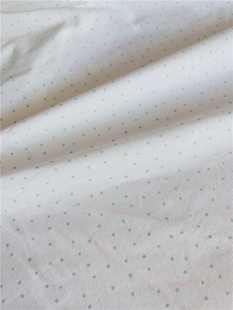 【孤品私藏/娃衣布】针织棉布料 绿色迷你水玉 娃衣T恤宝宝布面料