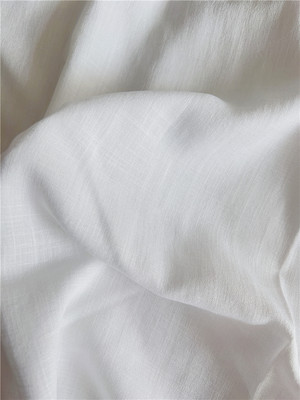孤【品私藏】日本订单白色柔软亚麻布料 帘子里衬衬衫服装面料