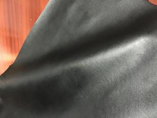 1.6 不同厚度 好黑色平面牛皮 2.3mm diy皮料 软 头层牛皮