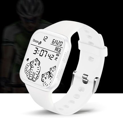 superme跑步计数多功能运动睡眠监测全面屏电子手表防水闹钟学生