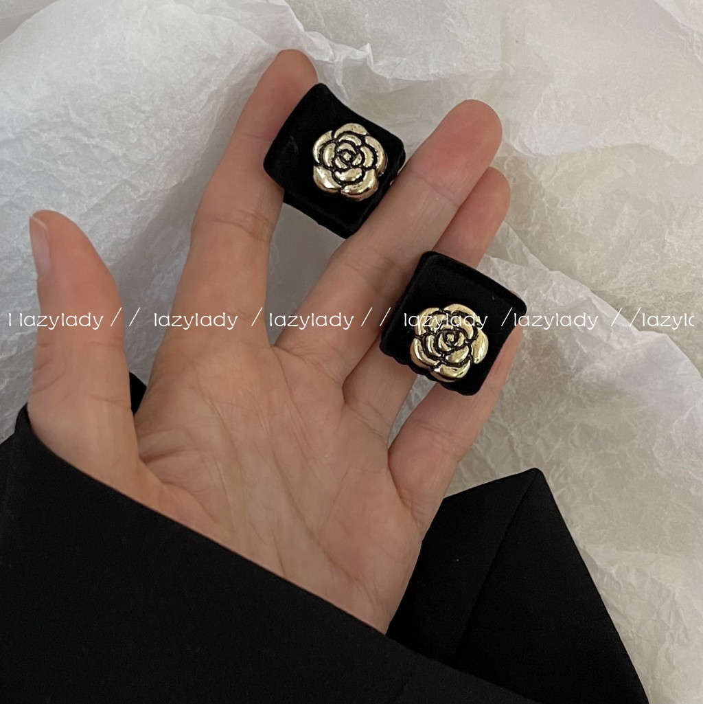 2个装秋冬丝绒黑色百搭小抓夹