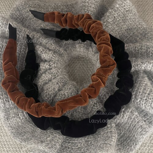 lazylady发箍丝绒日韩