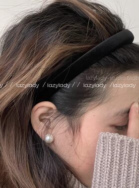 lazylady发箍丝绒法式复古