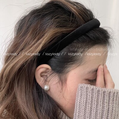 lazylady发箍丝绒法式复古
