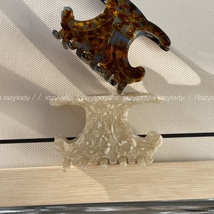 后脑勺鲨鱼抓 高级感小众简约抓夹法式 醋酸材质 适合发量适中者