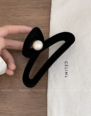 lazylady抓夹丝绒ins风