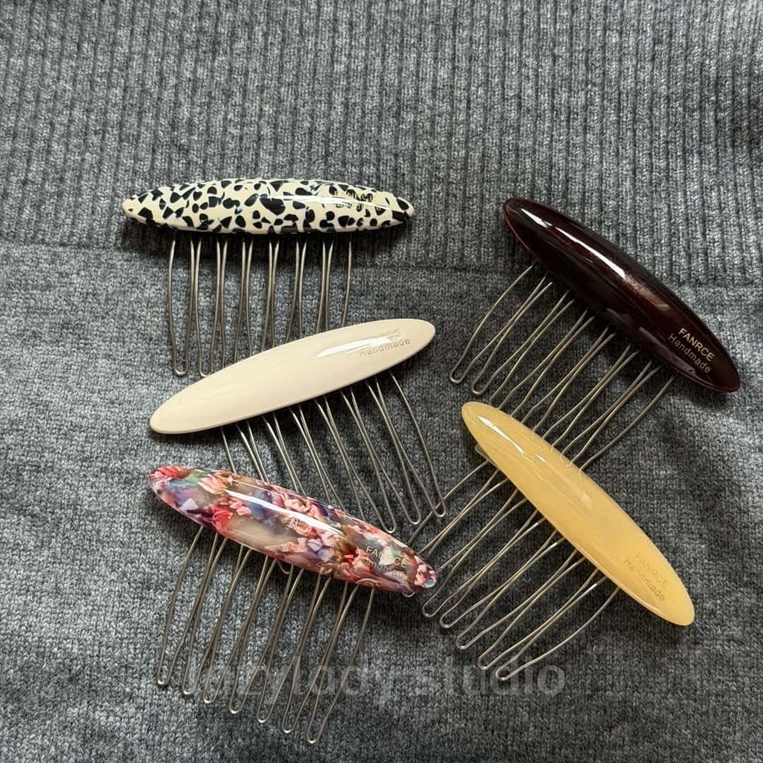 碎发夹子发卡刘海头发夹子头饰防滑发梳插梳子倒插梳梳子发饰女