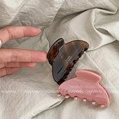 紧 半夹好用 抓 小号醋酸后脑勺鲨鱼夹百搭发夹半扎发盘发夹子女