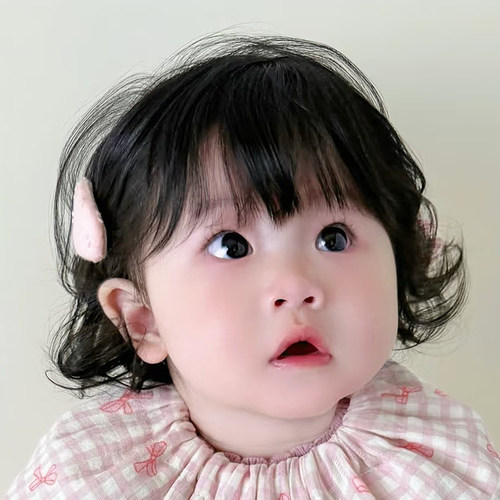 假发女宝宝卡哇伊短卷发简单可爱