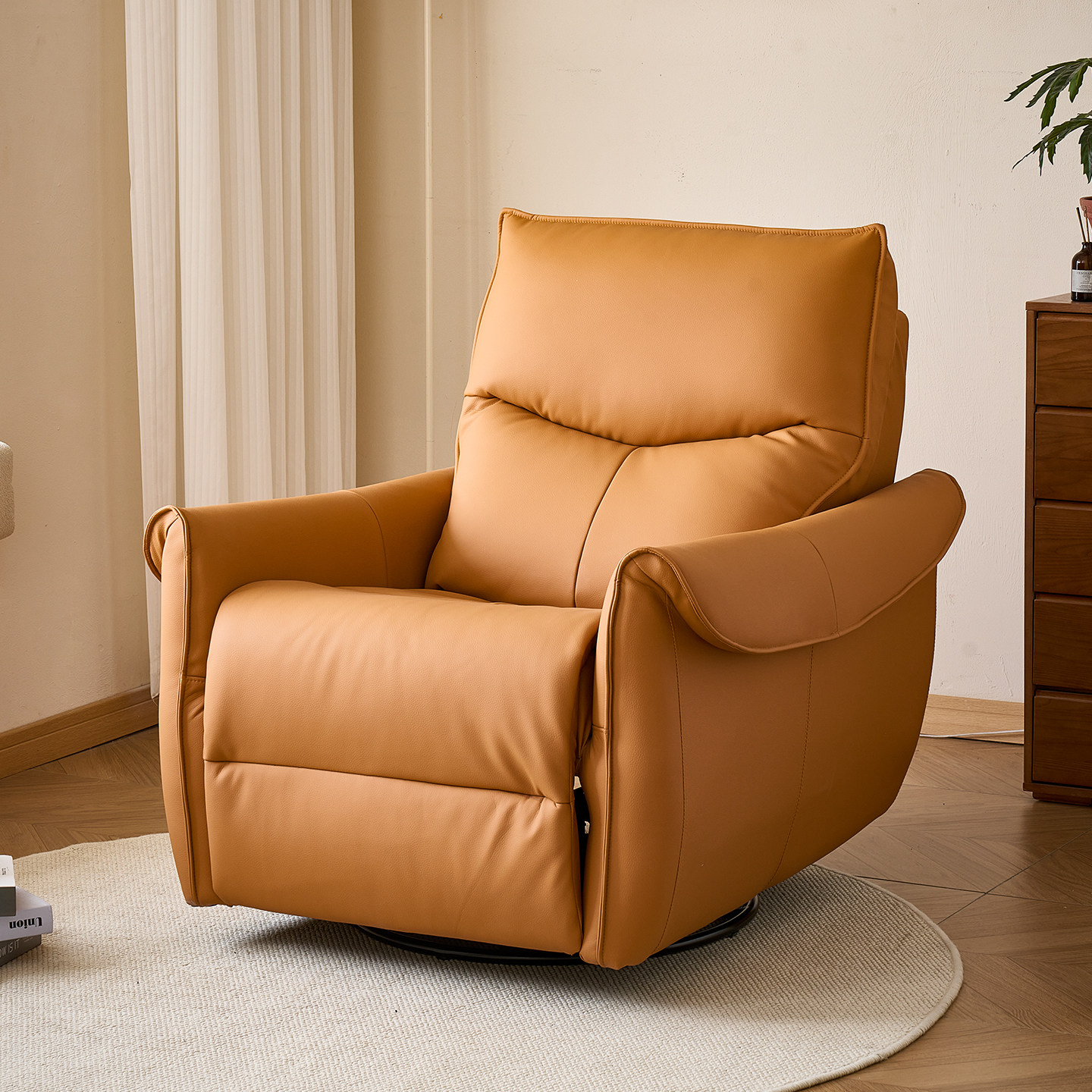 头等太空舱单人沙发多功能可旋转摇躺椅小户型懒人沙发客厅休闲椅